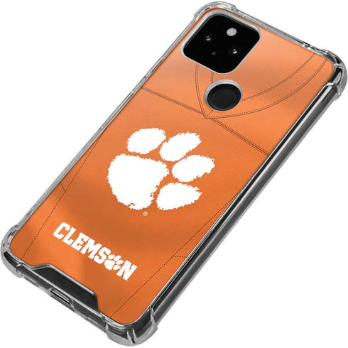 Clemson University Orange Jersey Google Pixel 5 Clear Case